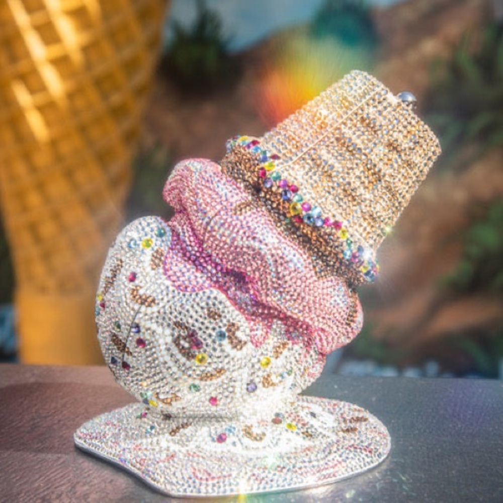 Judith Leiber Multicolor Oops Ice Cream Cone Clutch - Picture 6 of 6